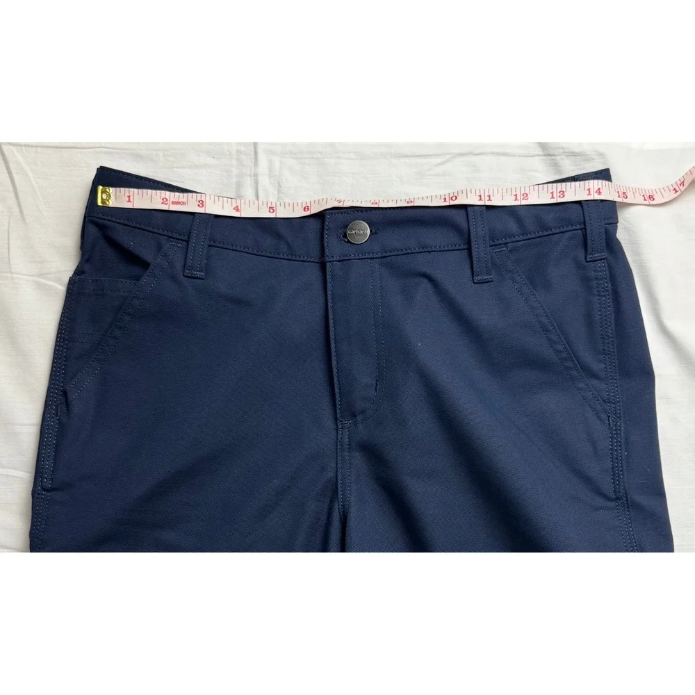 Carhartt Womens Rugged Professional Rugged Flex Canvas Work Pants 4 Tall - Picture 9 of 16